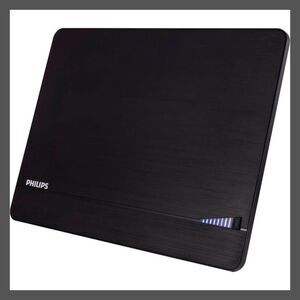 Philips -  Elite Indoor Amplified Signal Finder TV An Black